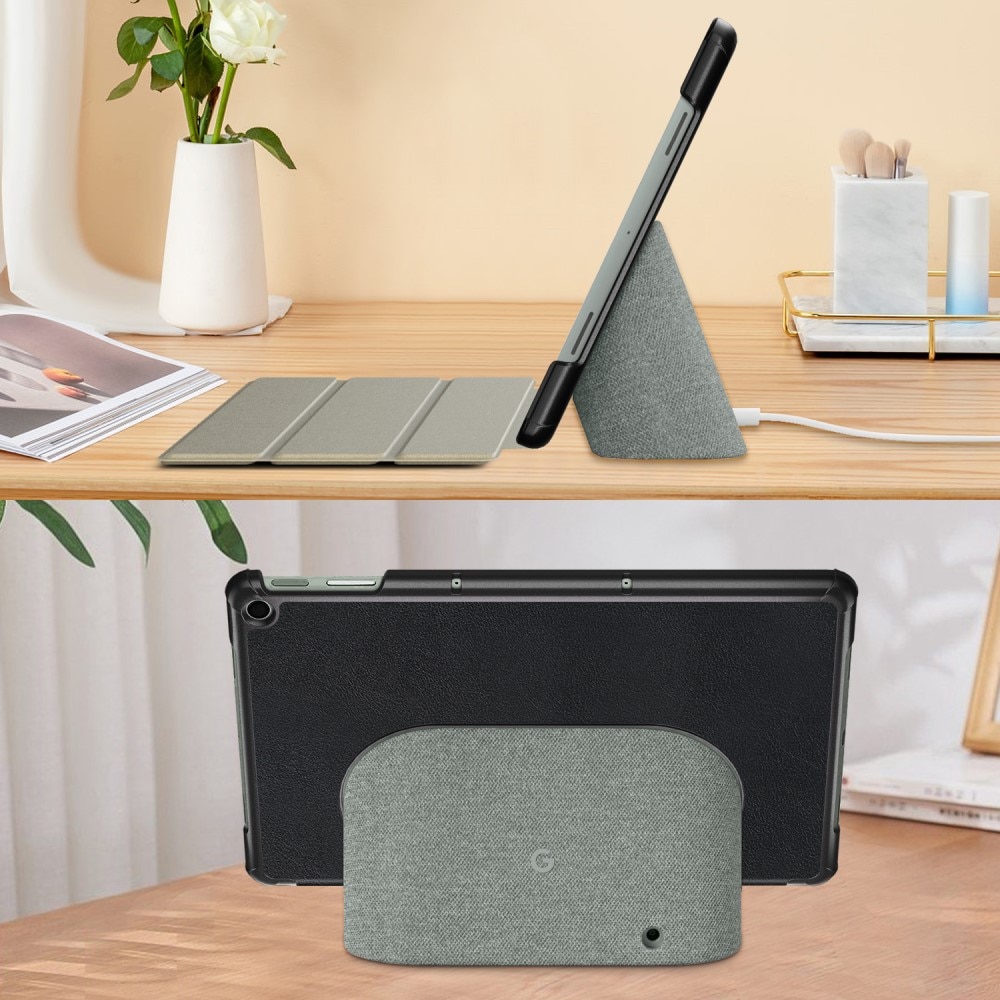 Google Pixel Tablet Kotelo Tri-fold musta