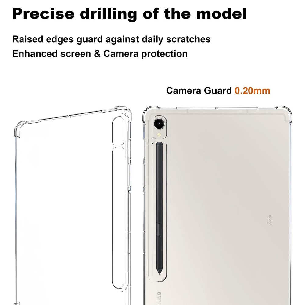 Samsung Galaxy Tab S9 Iskunkestävä Kuori TPU kirkas
