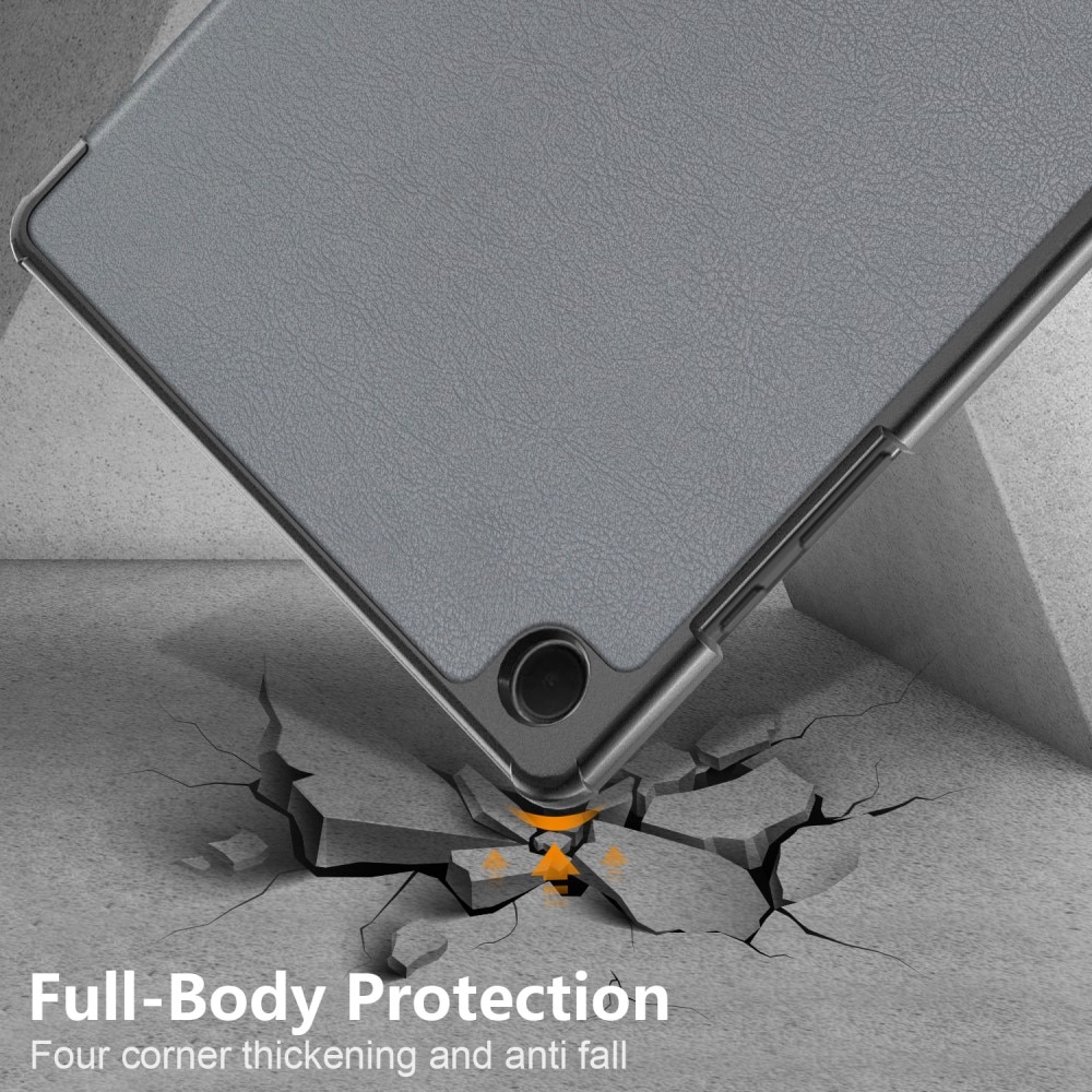 Samsung Galaxy Tab A9 Plus Kotelo Tri-fold harmaa