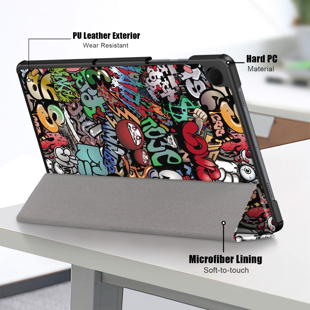 Samsung Galaxy Tab A9 Plus Kotelo Tri-fold - Graffiti