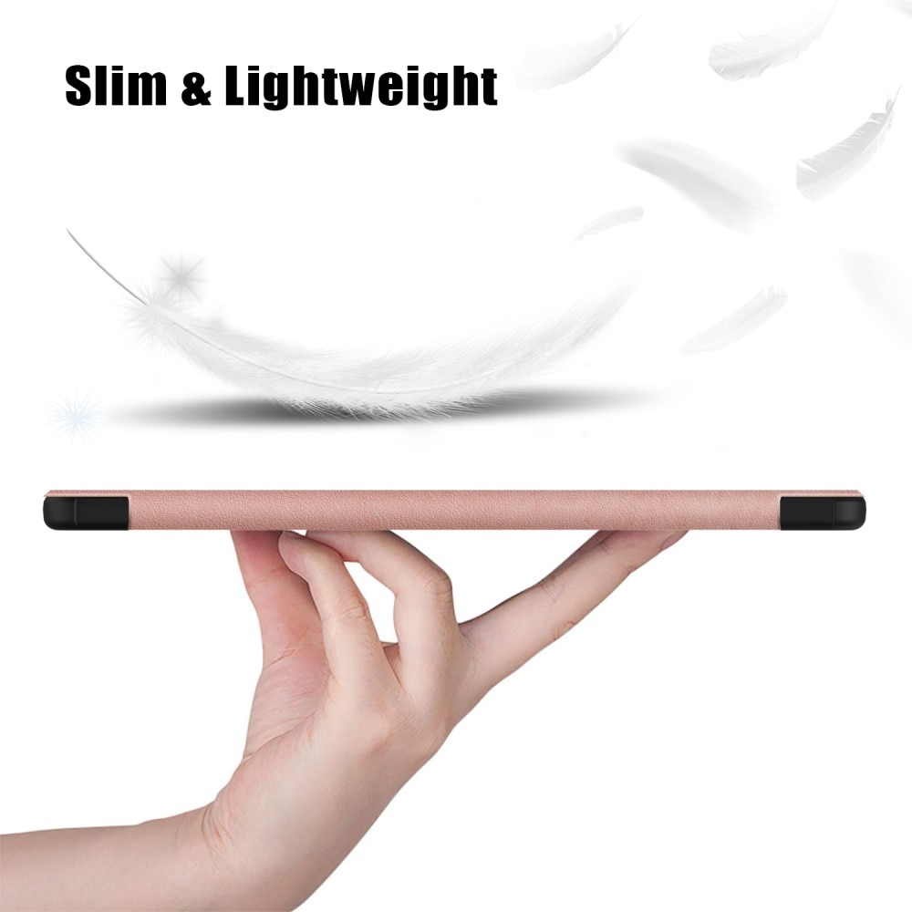 Samsung Galaxy Tab A9 Kotelo Tri-fold ruusukulta
