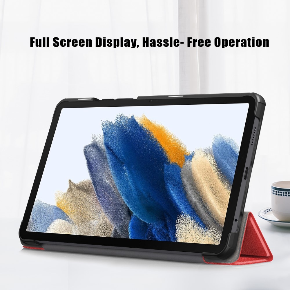 Samsung Galaxy Tab A9 Kotelo Tri-fold punainen