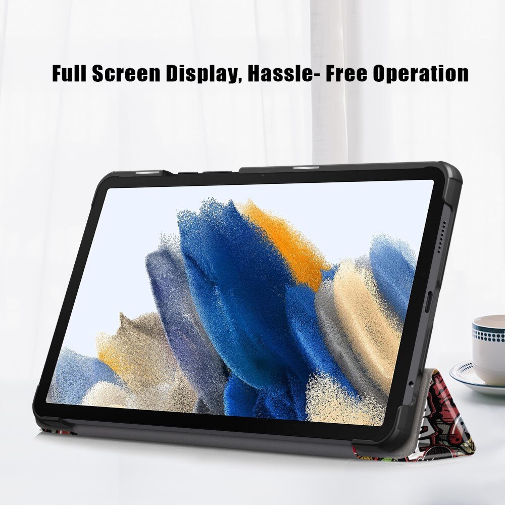 Samsung Galaxy Tab A9 Kotelo Tri-fold - Graffiti