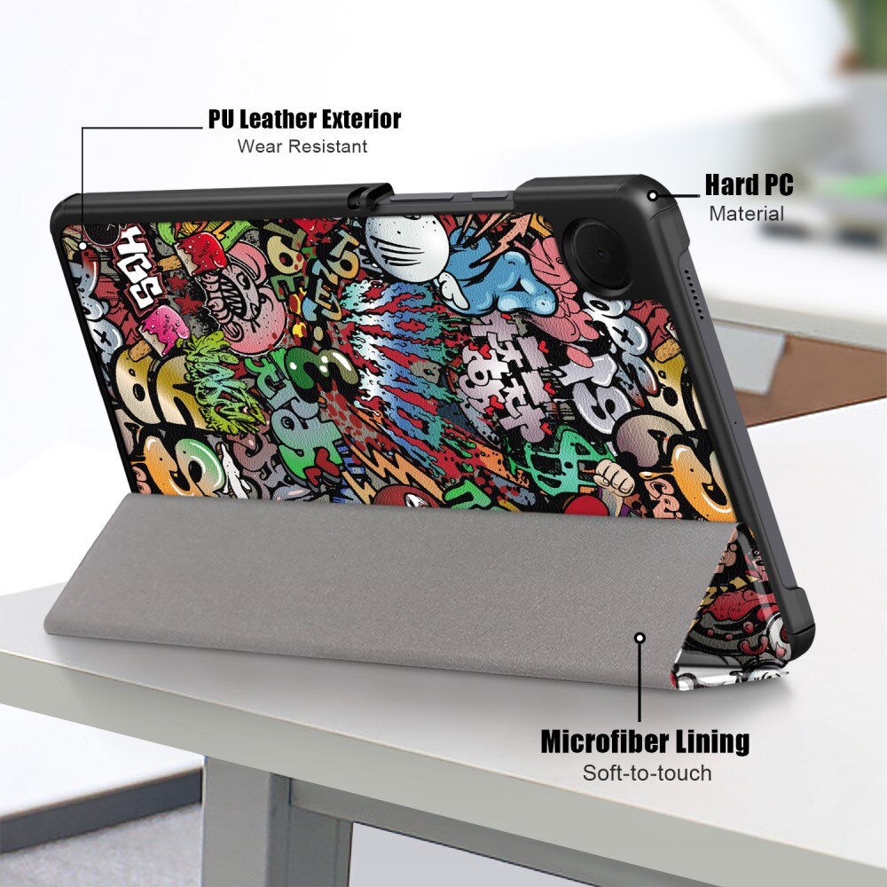 Samsung Galaxy Tab A9 Kotelo Tri-fold - Graffiti