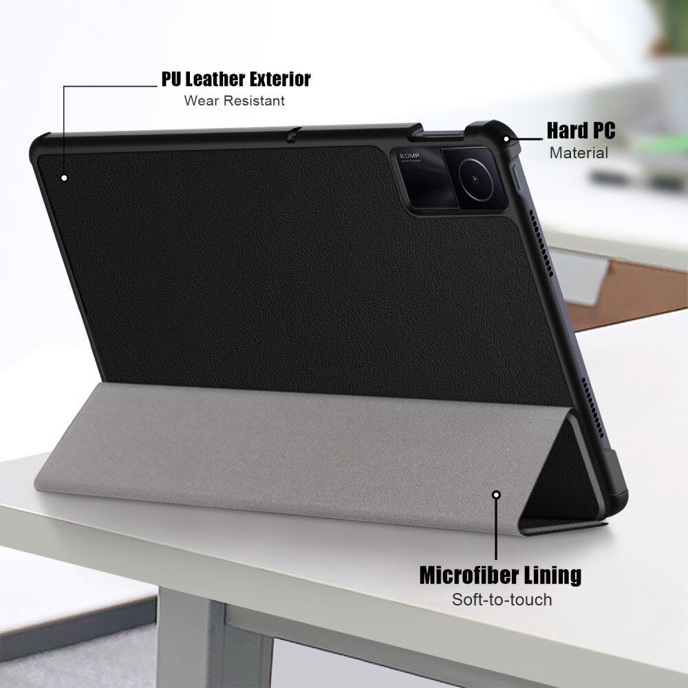 Xiaomi Redmi Pad SE Kotelo Tri-fold musta