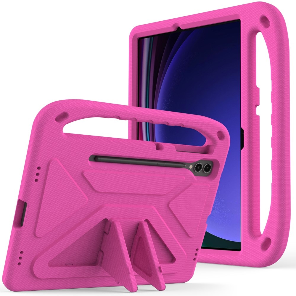 Kuori EVA kahvalla Samsung Galaxy Tab S7 Plus vaaleanpunainen