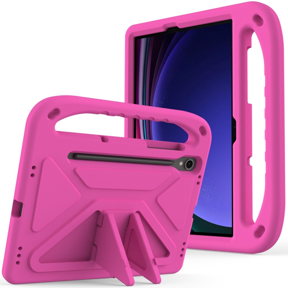 Kuori EVA kahvalla Samsung Galaxy Tab S9 vaaleanpunainen