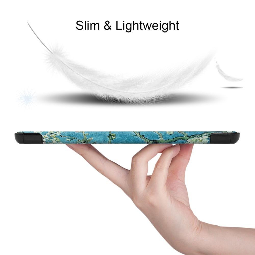 Kotelo Tri-fold Samsung Galaxy Tab S9 FE - kirsikankukkia