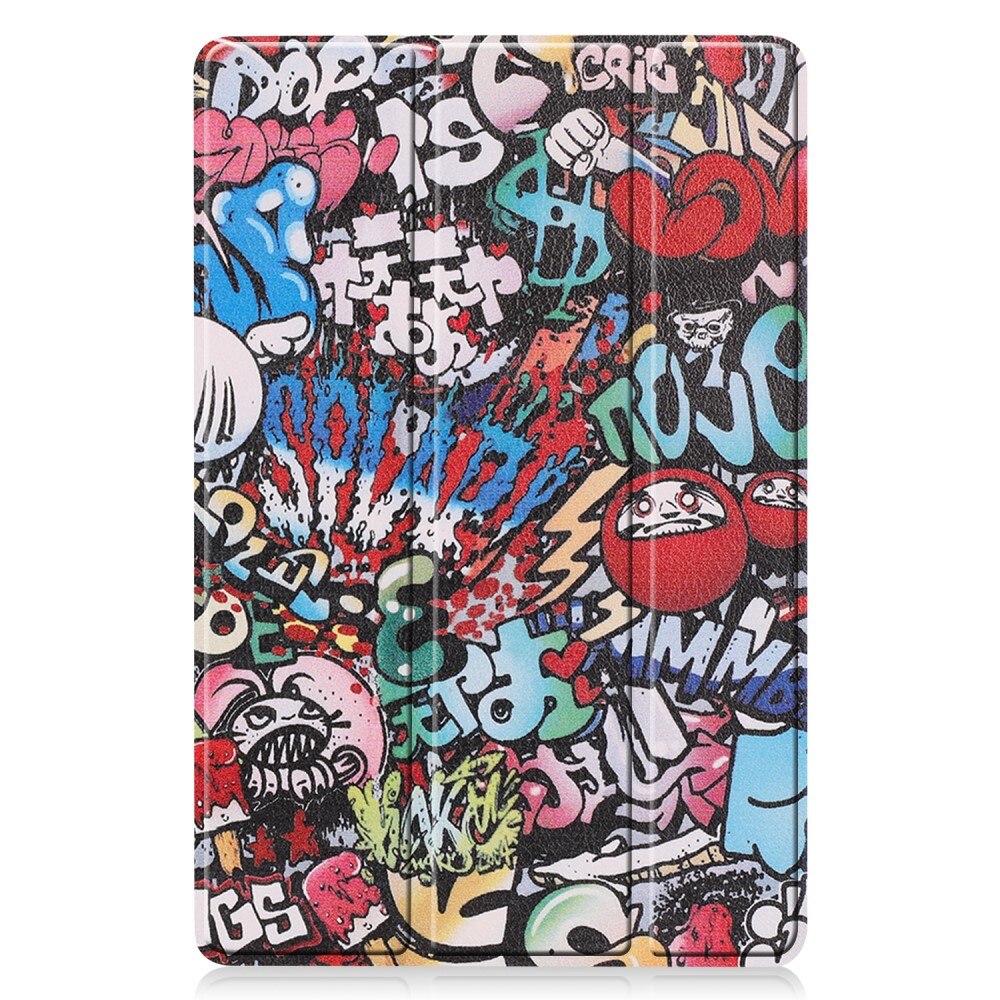 Kotelo Tri-fold Samsung Galaxy Tab S9 FE - Graffiti