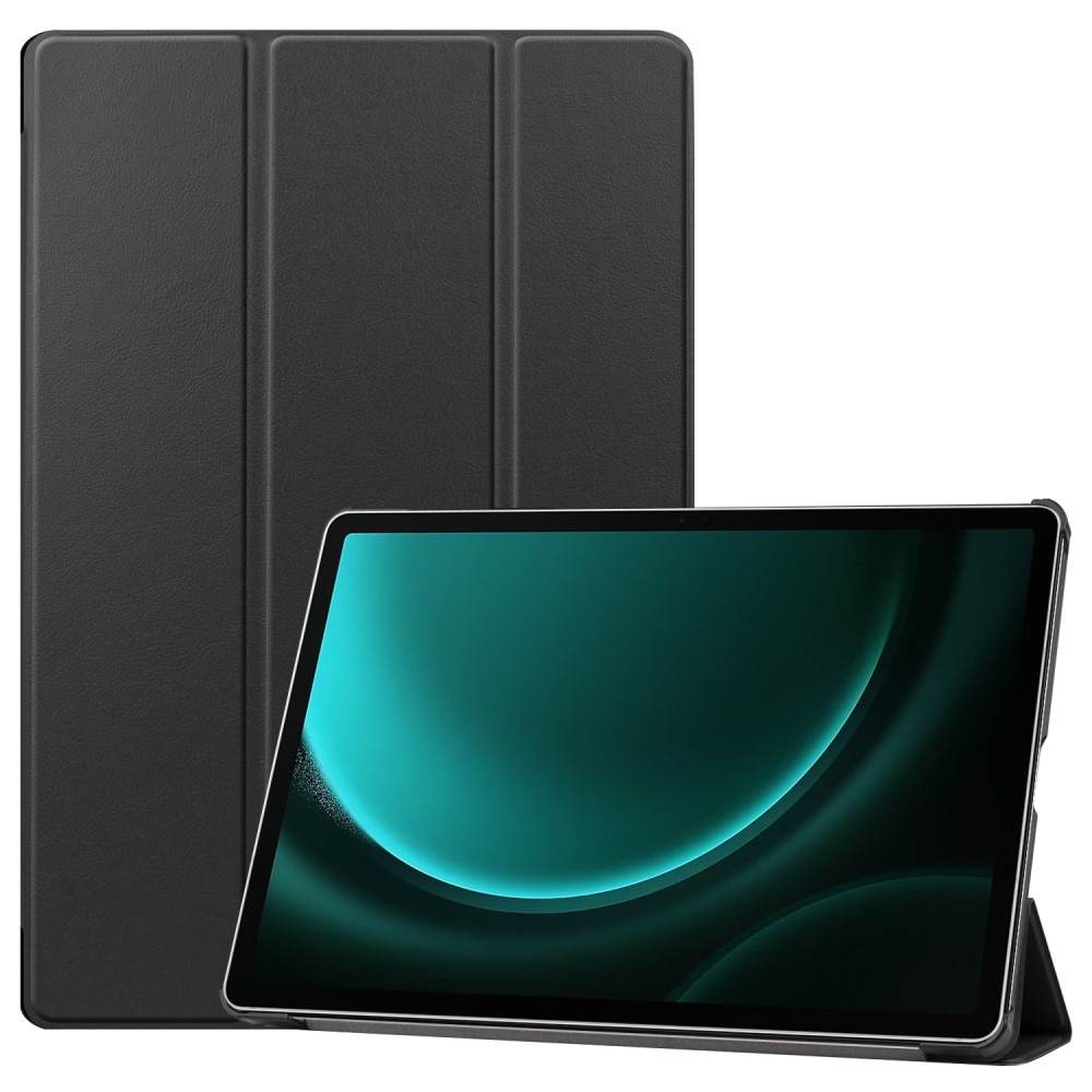 Samsung Galaxy Tab S9 FE Plus Kotelo Tri-fold musta