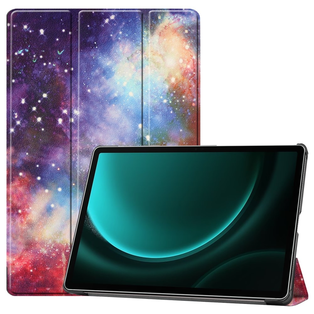 Samsung Galaxy Tab S9 FE Plus Kotelo Tri-fold ulkoavaruus
