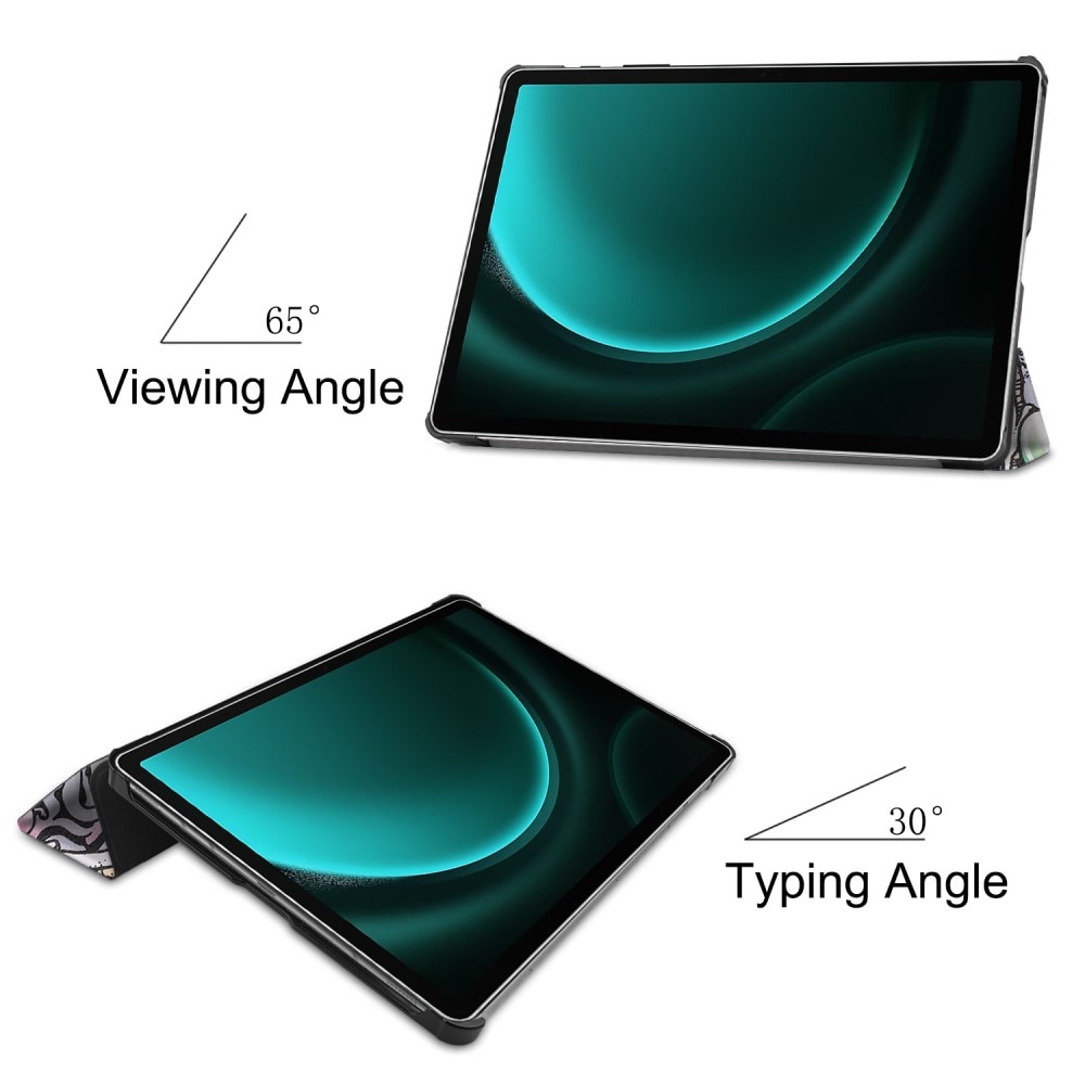 Kotelo Tri-fold Samsung Galaxy Tab S9 FE Plus Monivärinen/kuvioitu