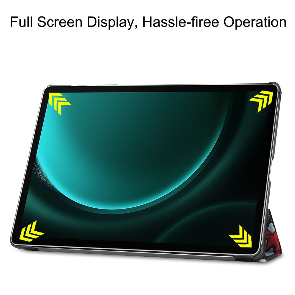 Kotelo Tri-fold Samsung Galaxy Tab S9 FE Plus Monivärinen/kuvioitu