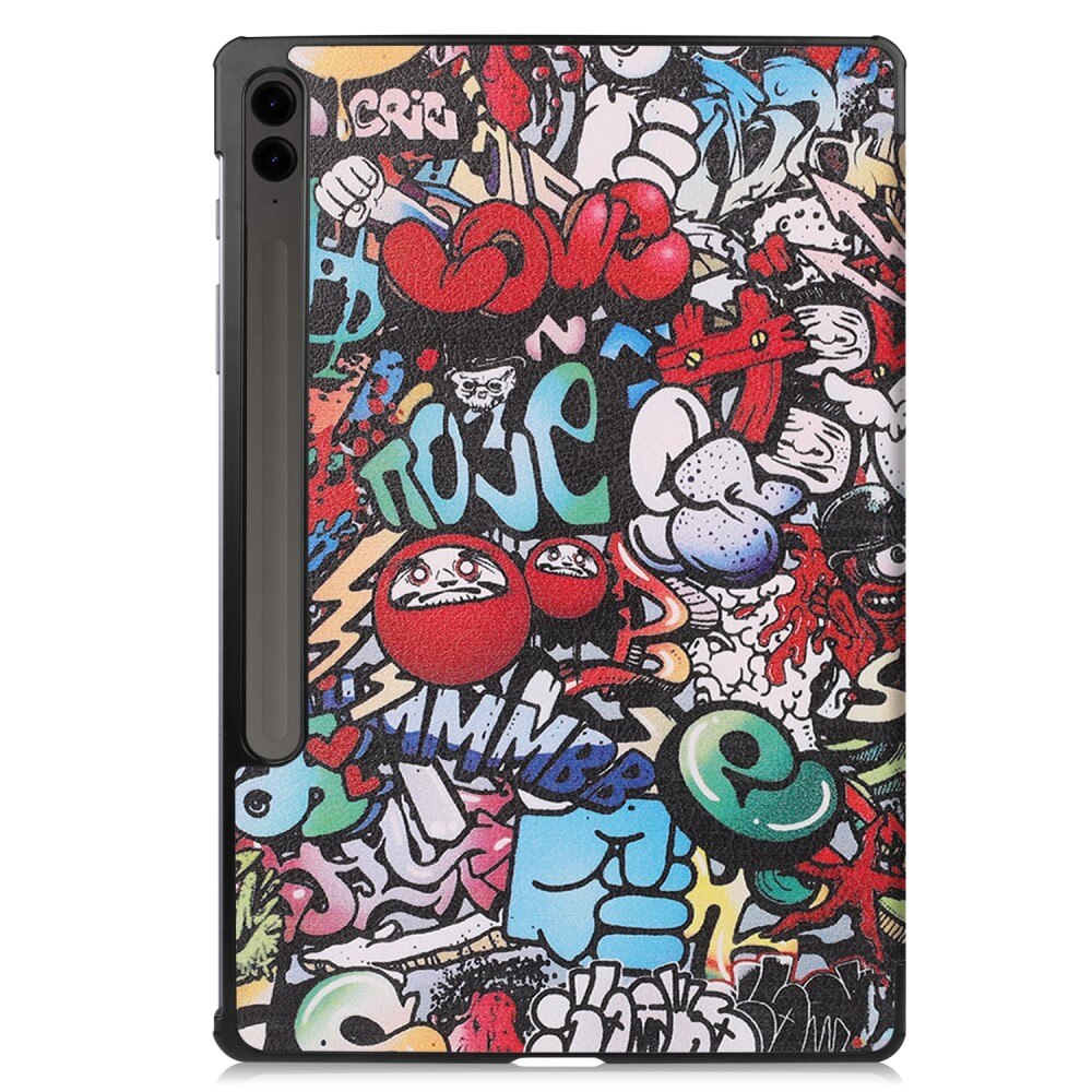 Kotelo Tri-fold Samsung Galaxy Tab S9 FE Plus - Graffiti