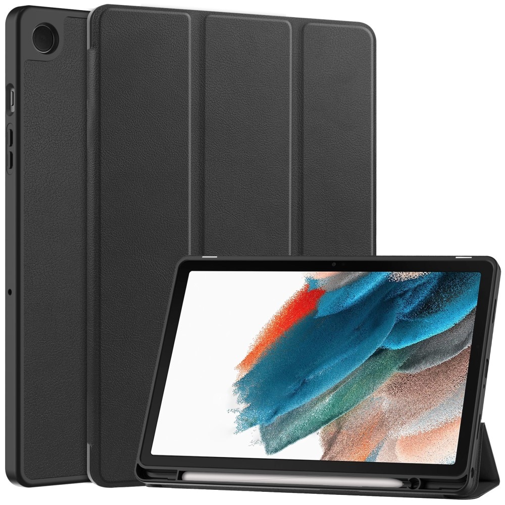 Samsung Galaxy Tab A9 Plus Kotelo Tri-fold Kynäpidikkeellä Musta