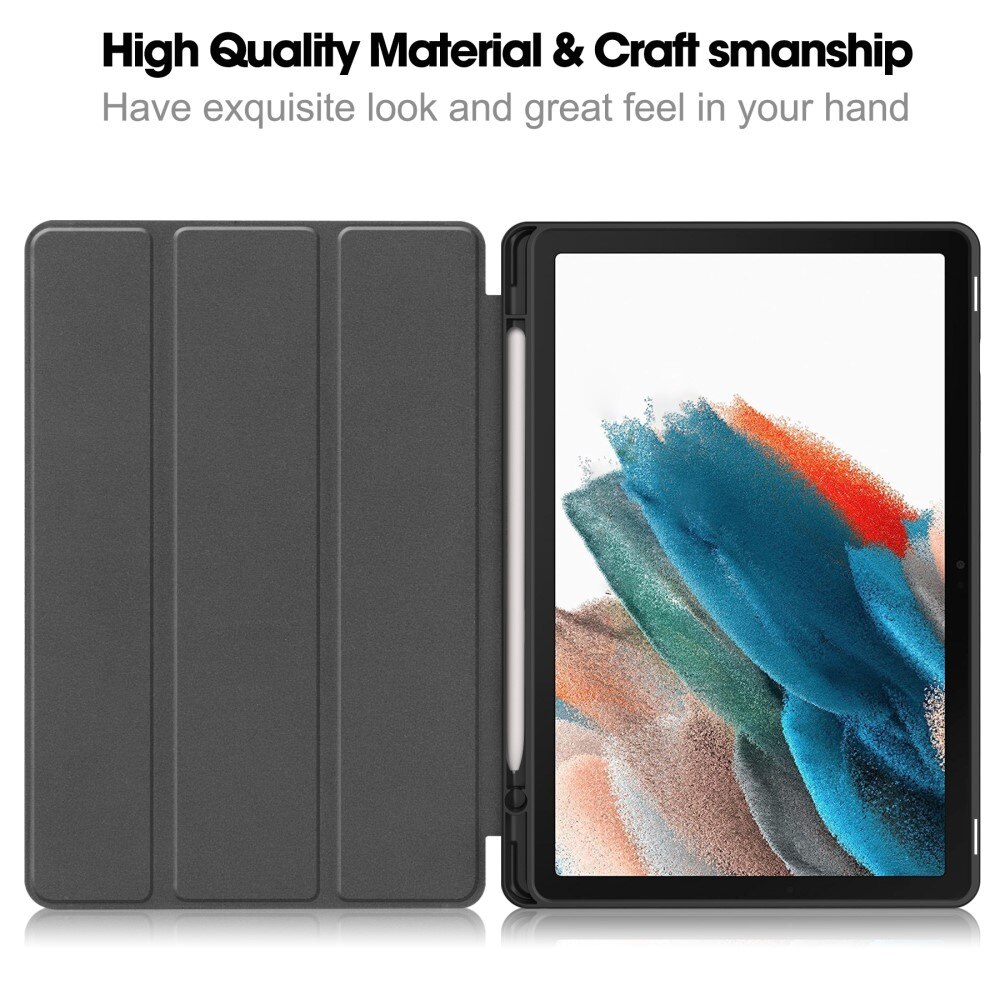 Samsung Galaxy Tab A9 Plus Kotelo Tri-fold Kynäpidikkeellä Musta