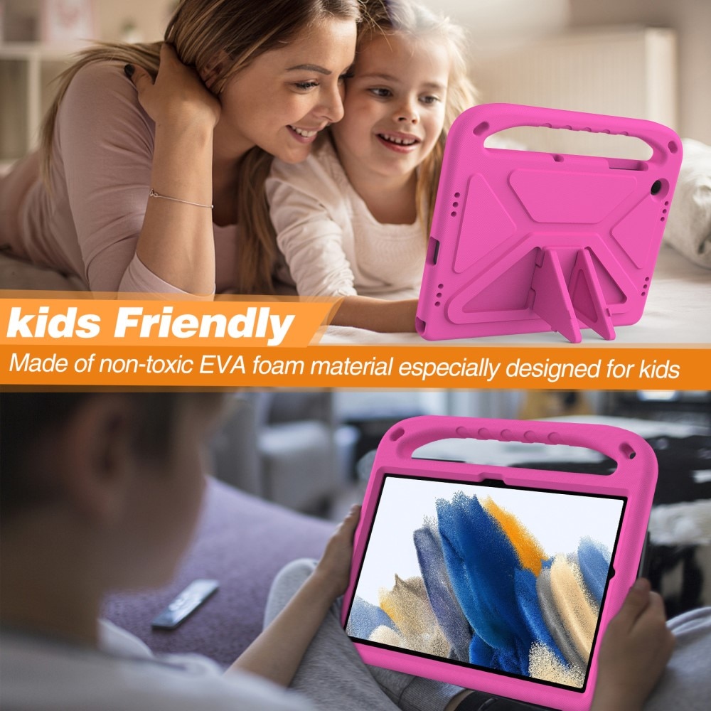 Kuori EVA kahvalla Samsung Galaxy Tab A9 Plus vaaleanpunainen