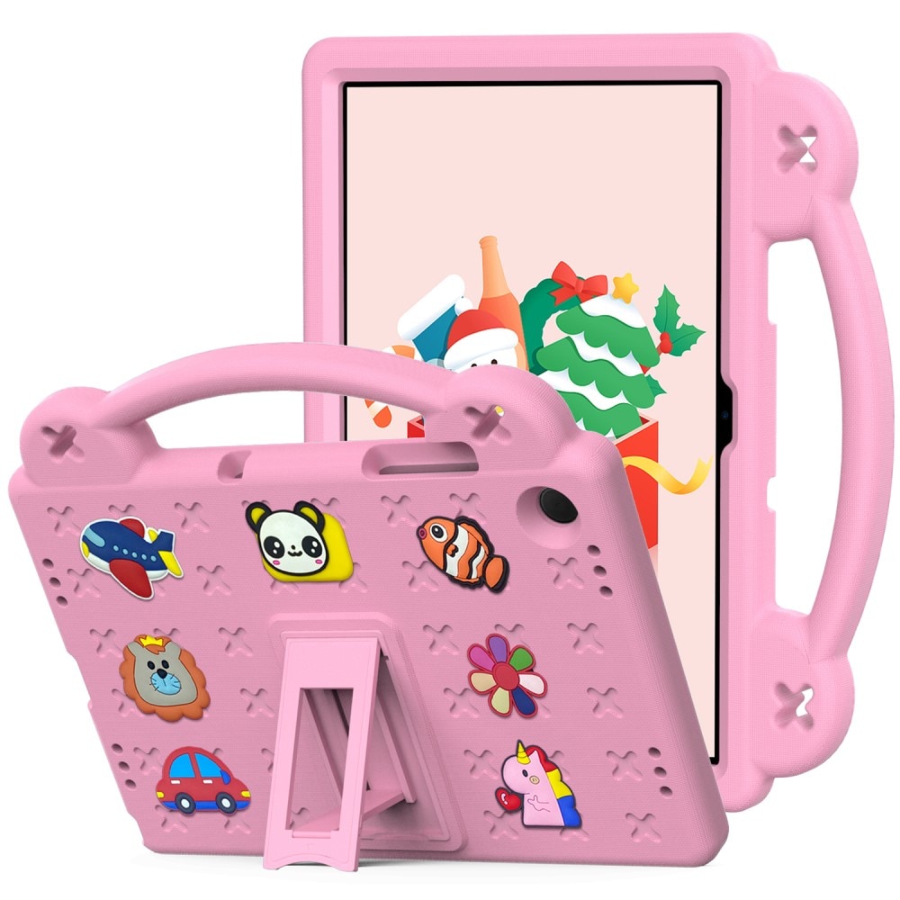 Iskunkestävä EVA kuori Kickstand Samsung Galaxy Tab A9 Plus vaaleanpunainen