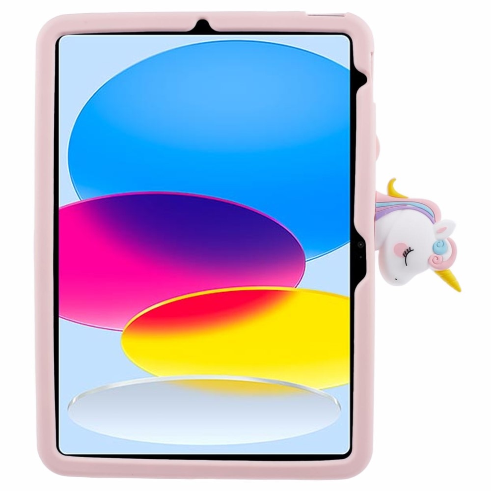 Kuori yksisarvinen teline iPad 10.9 10th Gen (2022) vaaleanpunainen