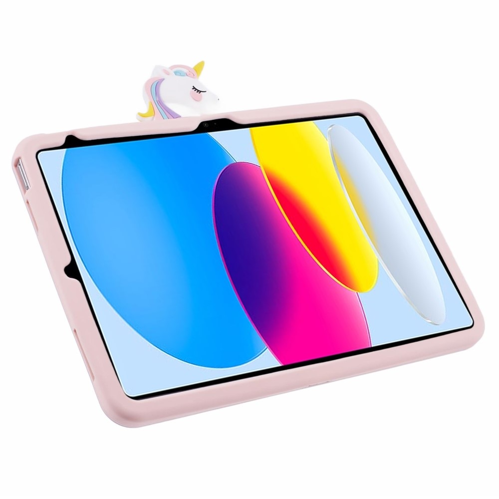 Kuori yksisarvinen teline iPad 10.9 10th Gen (2022) vaaleanpunainen