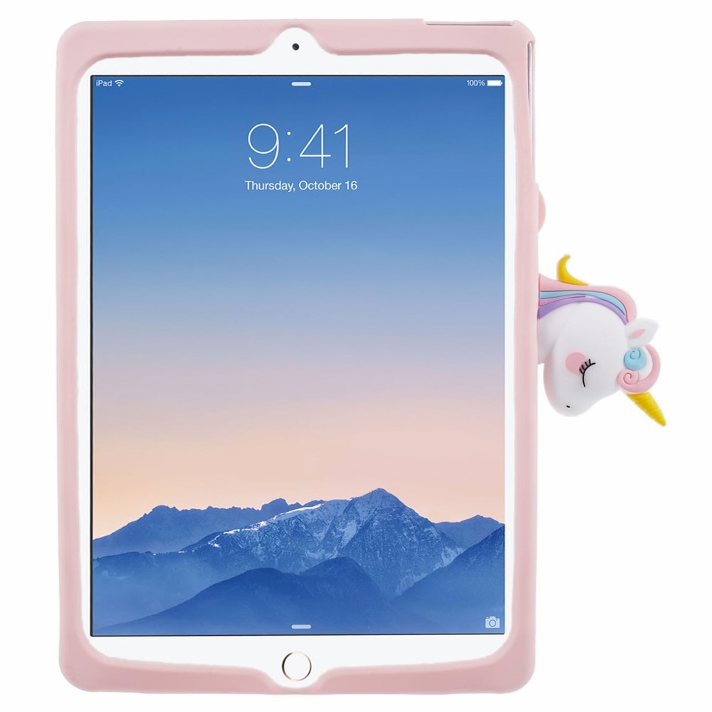 Kuori yksisarvinen teline iPad 9.7 5th Gen (2017) vaaleanpunainen