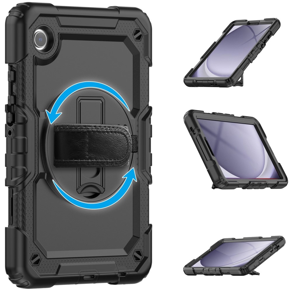 Iskunkestävä Full Protection Hybridikuori Samsung Galaxy Tab A9 musta