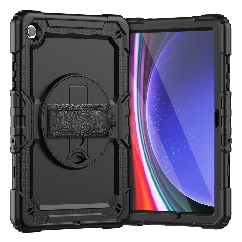 Iskunkestävä Full Protection Hybridikuori Samsung Galaxy Tab A9 Plus musta