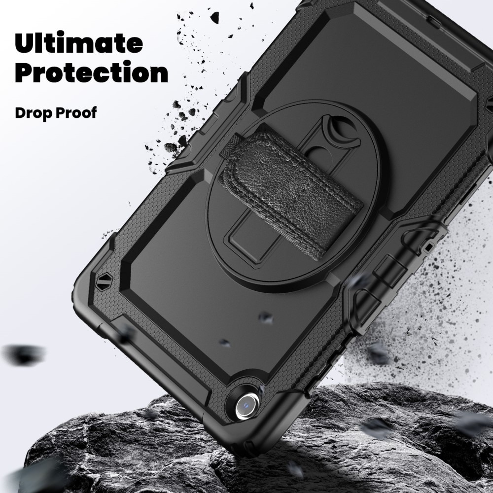 Iskunkestävä Full Protection Hybridikuori Samsung Galaxy Tab A9 Plus musta