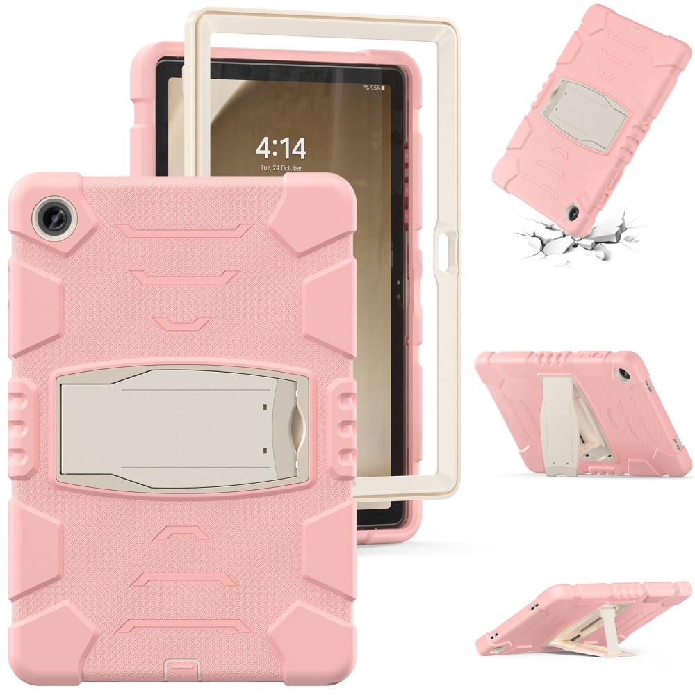 Iskunkestävä Hybridikuori Kickstand Samsung Galaxy Tab A9 Plus vaaleanpunainen