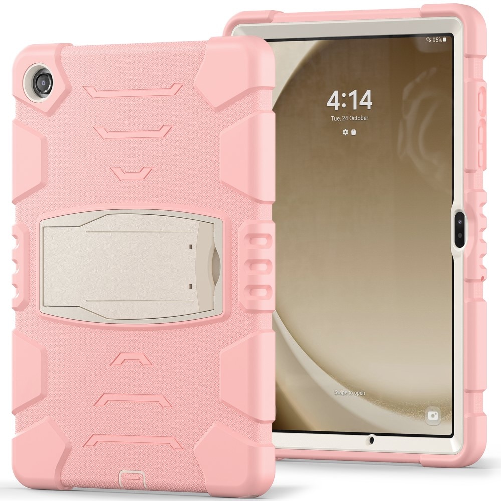 Iskunkestävä Hybridikuori Kickstand Samsung Galaxy Tab A9 Plus vaaleanpunainen