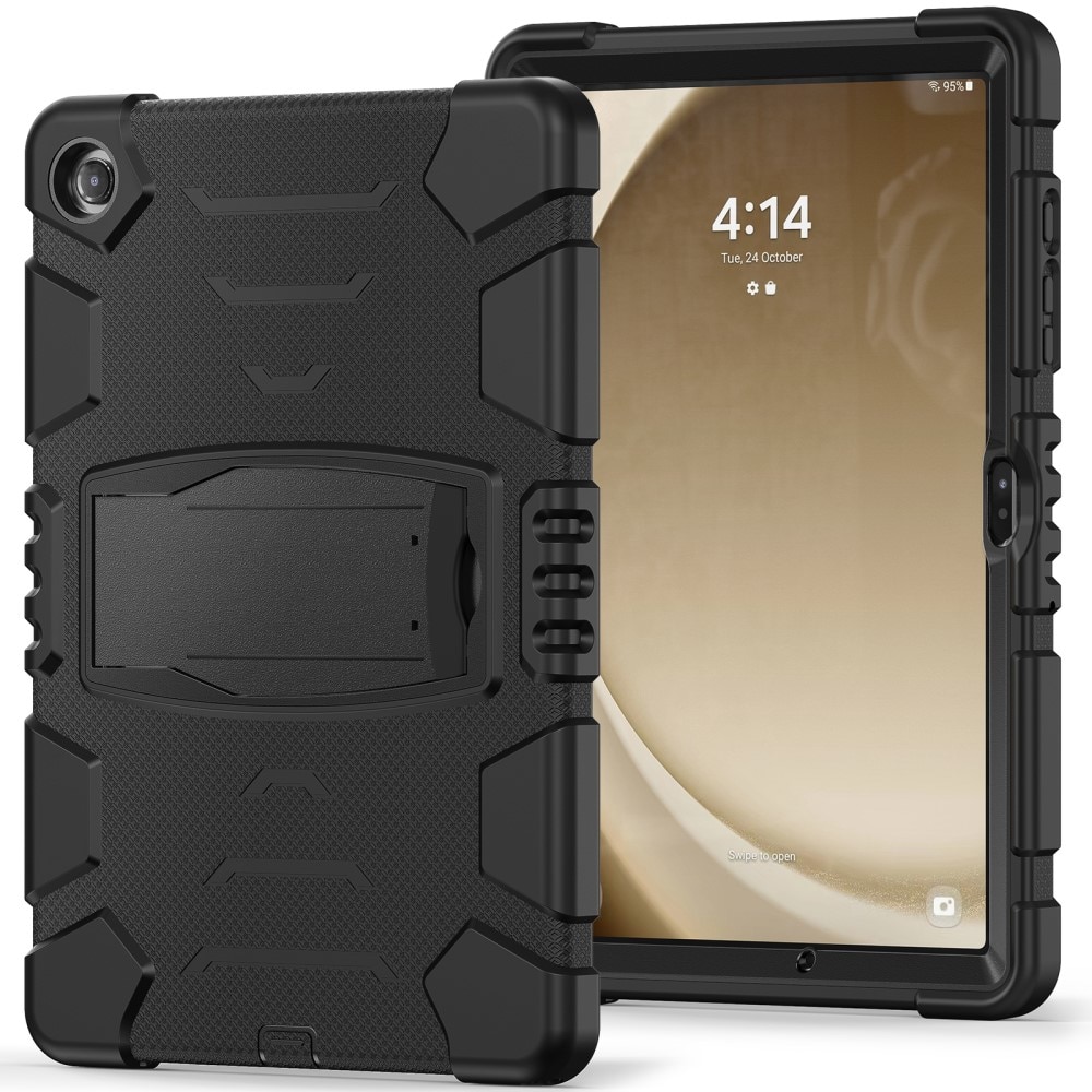 Iskunkestävä Hybridikuori Kickstand Samsung Galaxy Tab A9 Plus musta