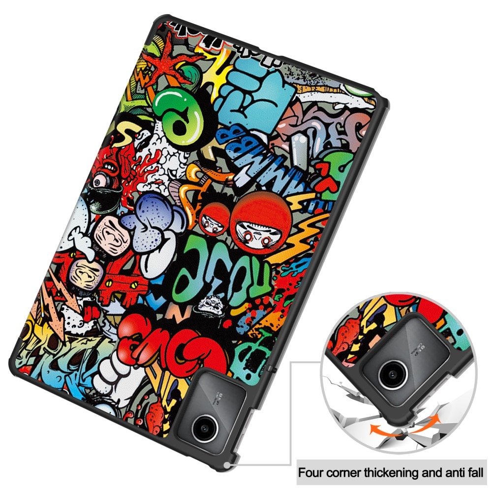 Lenovo Tab M11 Kotelo Tri-fold - Graffiti