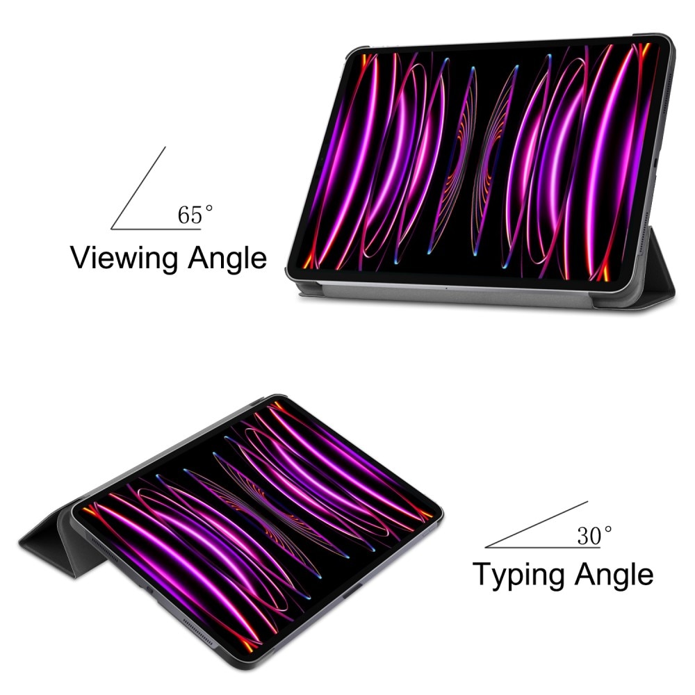iPad Air 13 (2024) Kotelo Tri-fold musta