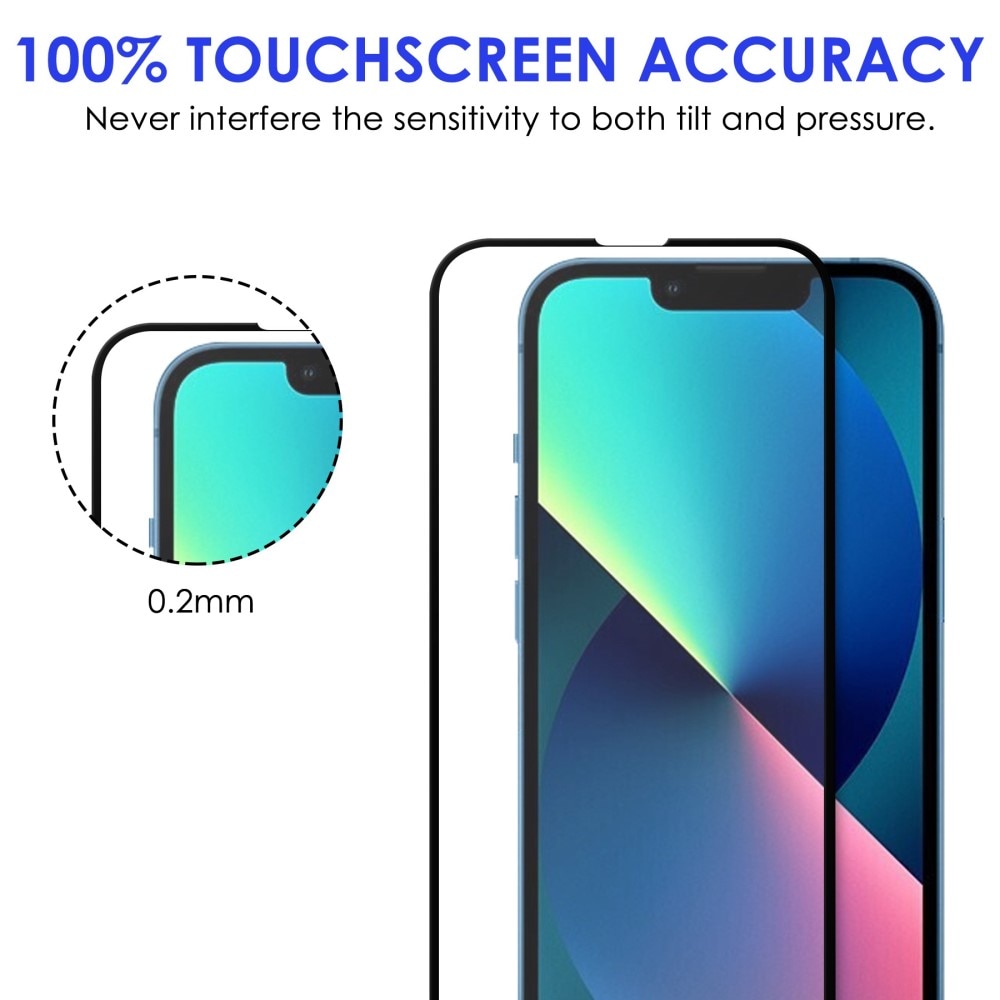 Koko Näytön Panssarilasi iPhone 14 musta