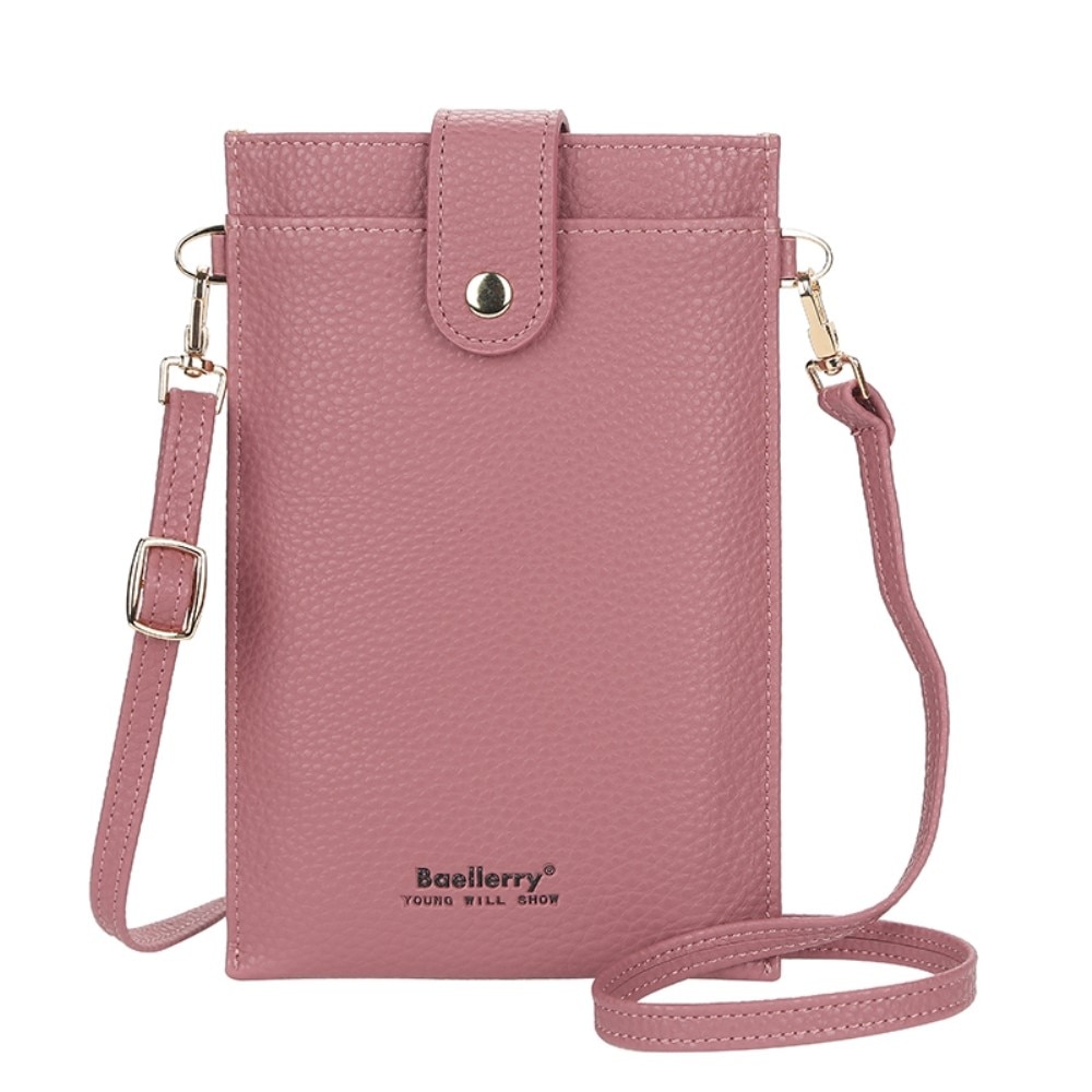 Kaulalaukku vaaleanpunainen