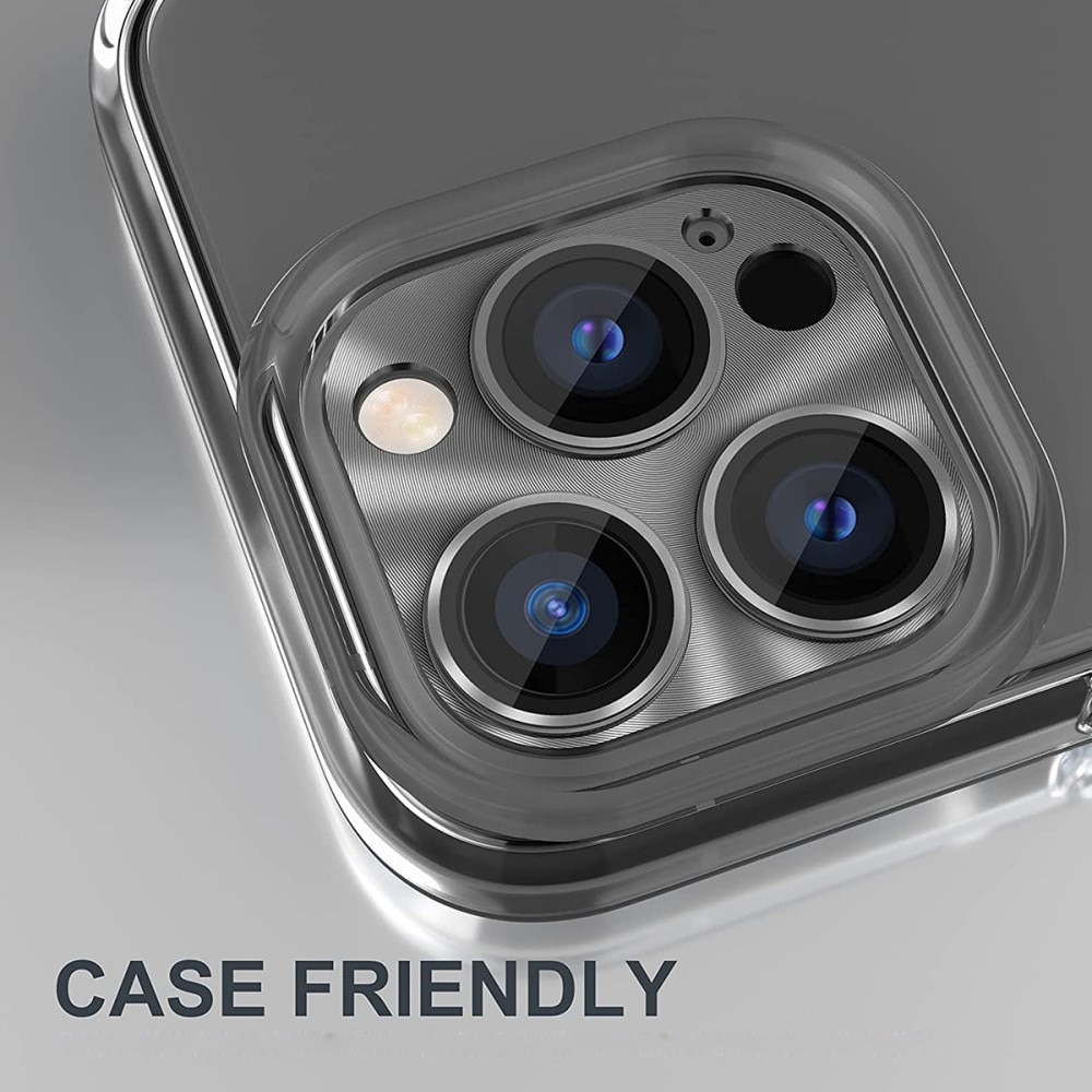 Panssarilasi Takakameroille alumiiniseos iPhone 14 Pro Max hopea