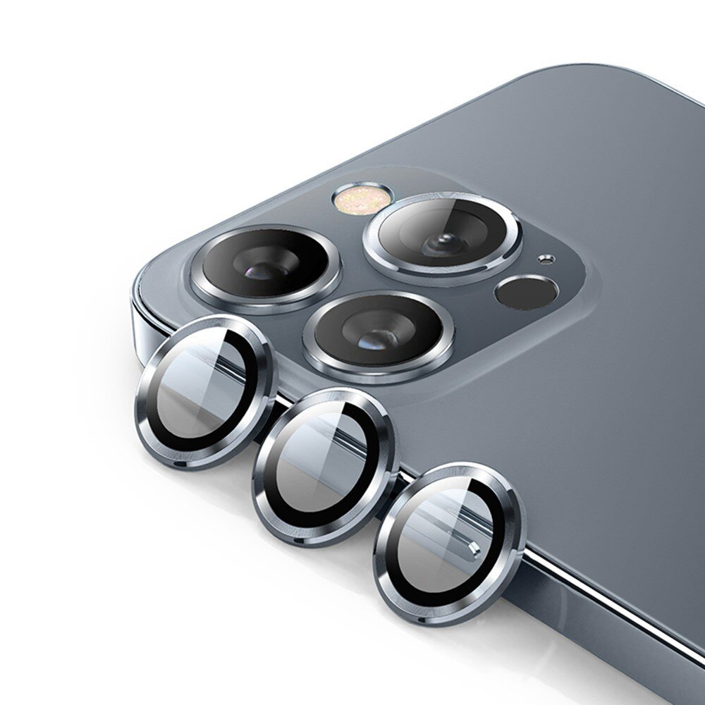 Panssarilasi Kameran Linssinsuojus alumiiniseos iPhone 14 Pro/14 Pro Max harmaa