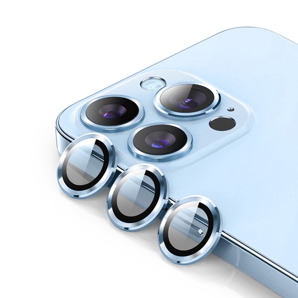 Panssarilasi Kameran Linssinsuojus alumiiniseos iPhone 14 Pro/14 Pro Max sininen