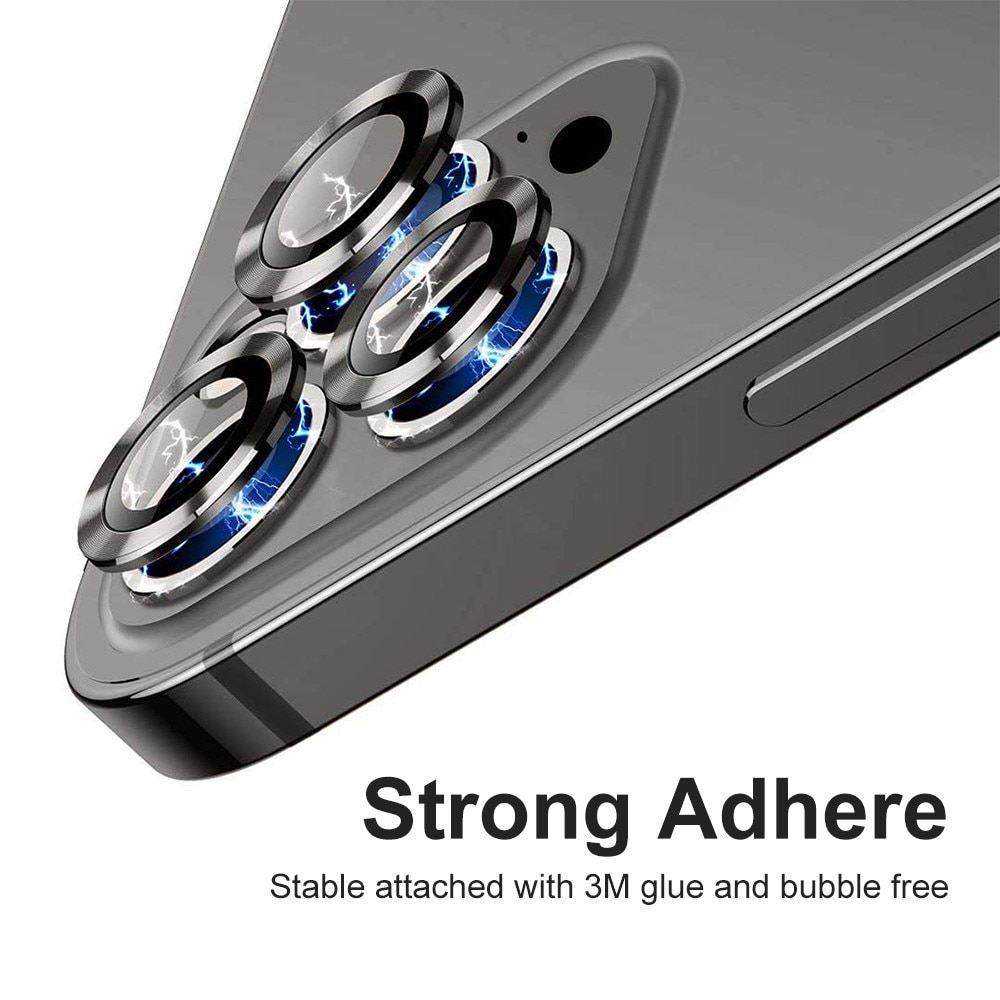 Panssarilasi Kameran Linssinsuojus alumiiniseos iPhone 14 Pro Max hopea