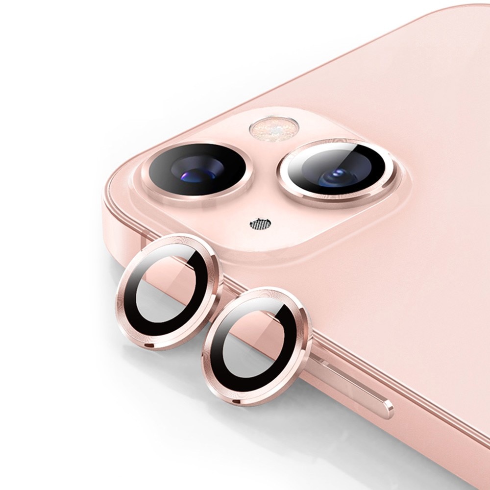 Panssarilasi Kameran Linssinsuojus alumiiniseos iPhone 14/14 Plus vaaleanpunainen