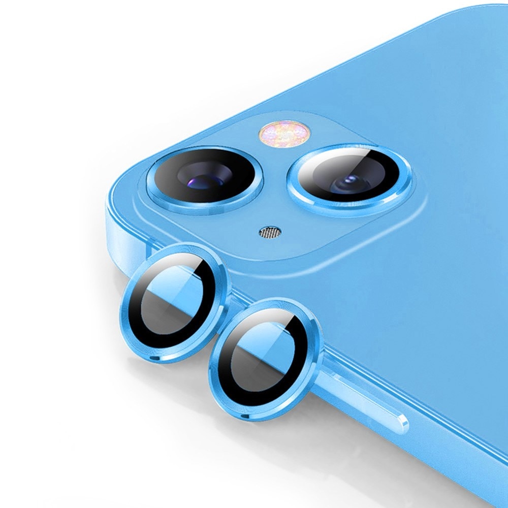 Panssarilasi Kameran Linssinsuojus alumiiniseos iPhone 14/14 Plus sininen