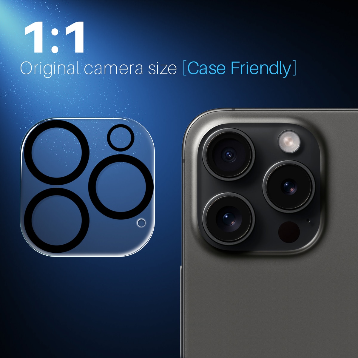 Panssarilasi Takakameroille iPhone 16 Pro (2-pack)