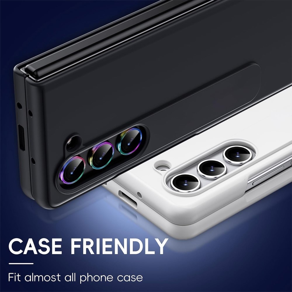 Panssarilasi Kameran Linssinsuojus alumiiniseos Samsung Galaxy Z Fold 7 Musta