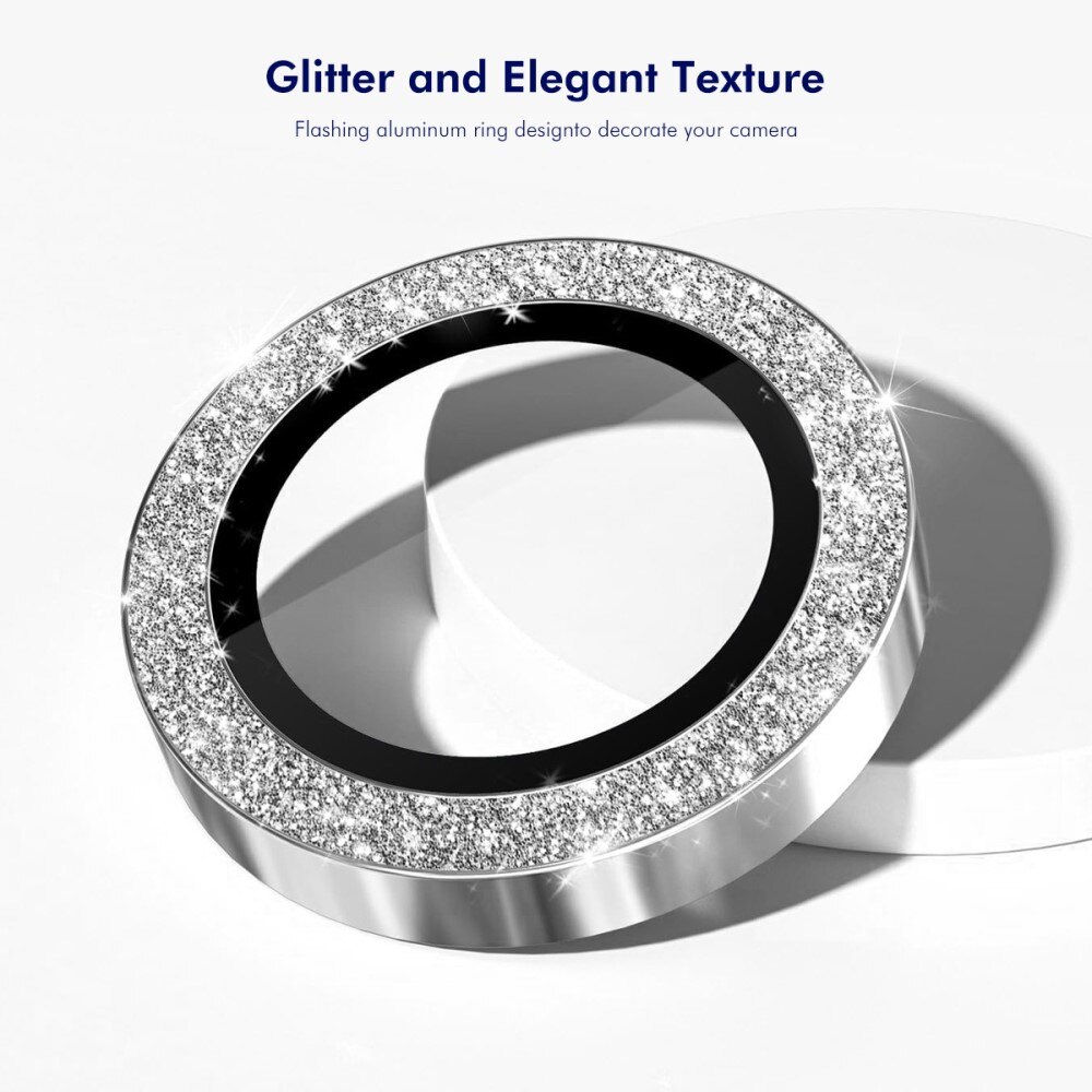 Glitter Linssinsuojus lasi+alumiiniseos Samsung Galaxy Z Flip 7 Hopea