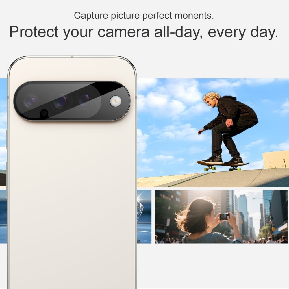 Panssarilasi Kameran Linssinsuoja Google Pixel 10 Musta