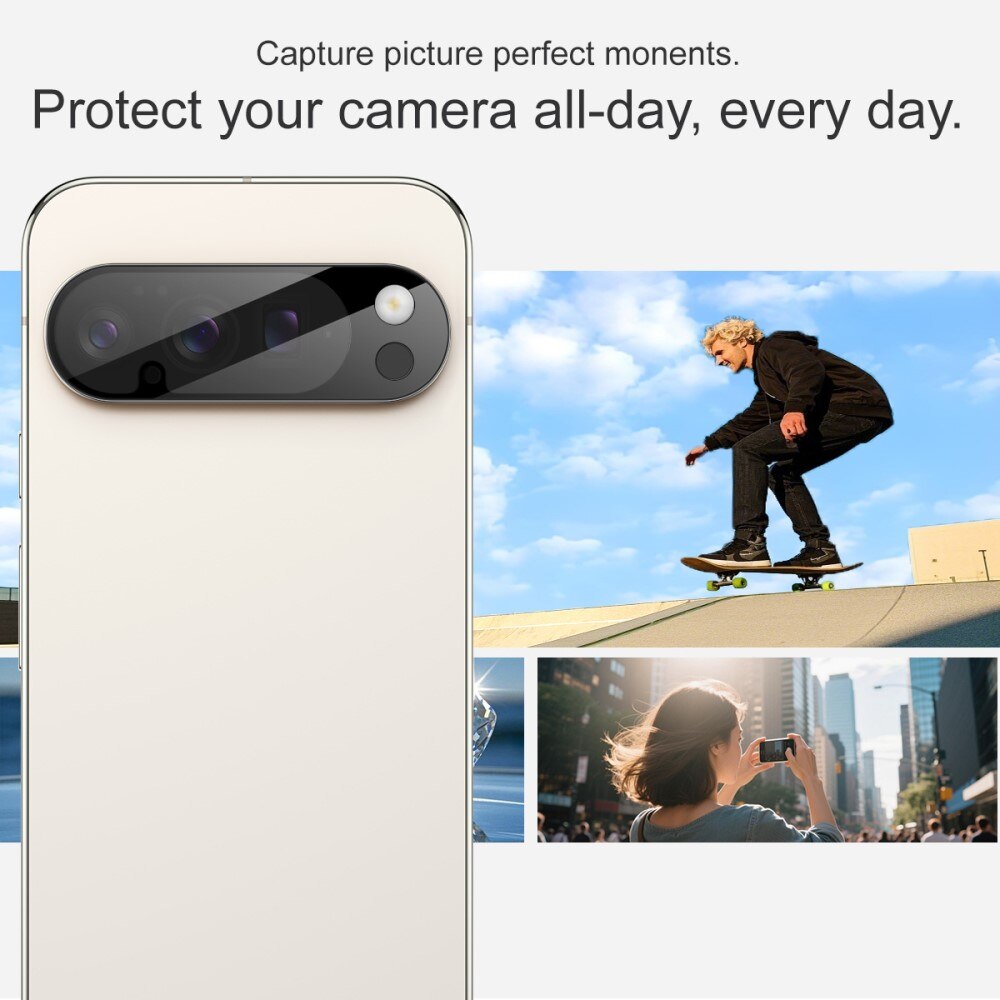 Panssarilasi Kameran Linssinsuoja Google Pixel 10 Pro XL Musta