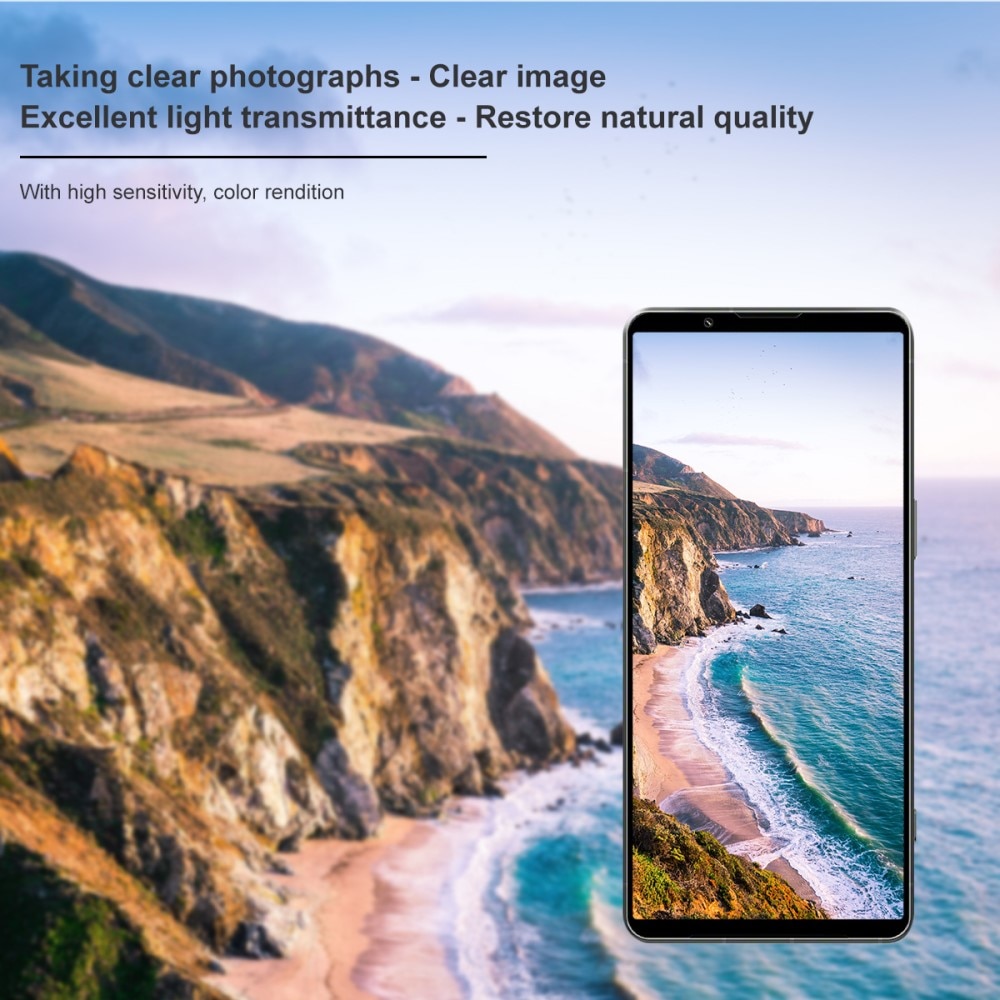 Panssarilasi Kameran Linssinsuoja Sony Xperia 1 VII Musta