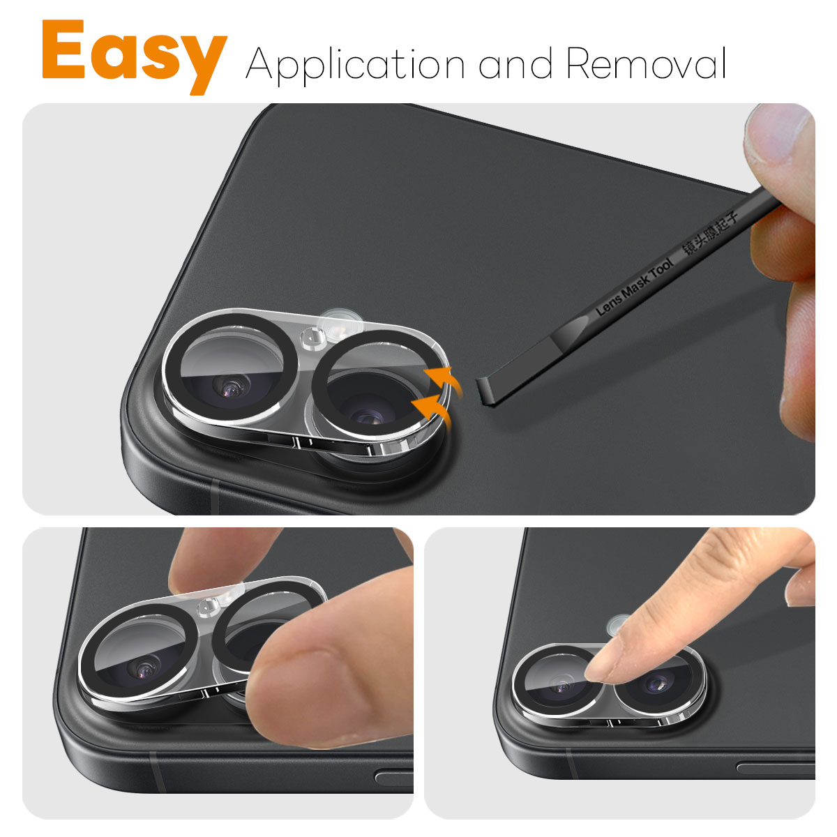 Panssarilasi Takakameroille iPhone 17 (2-pack)