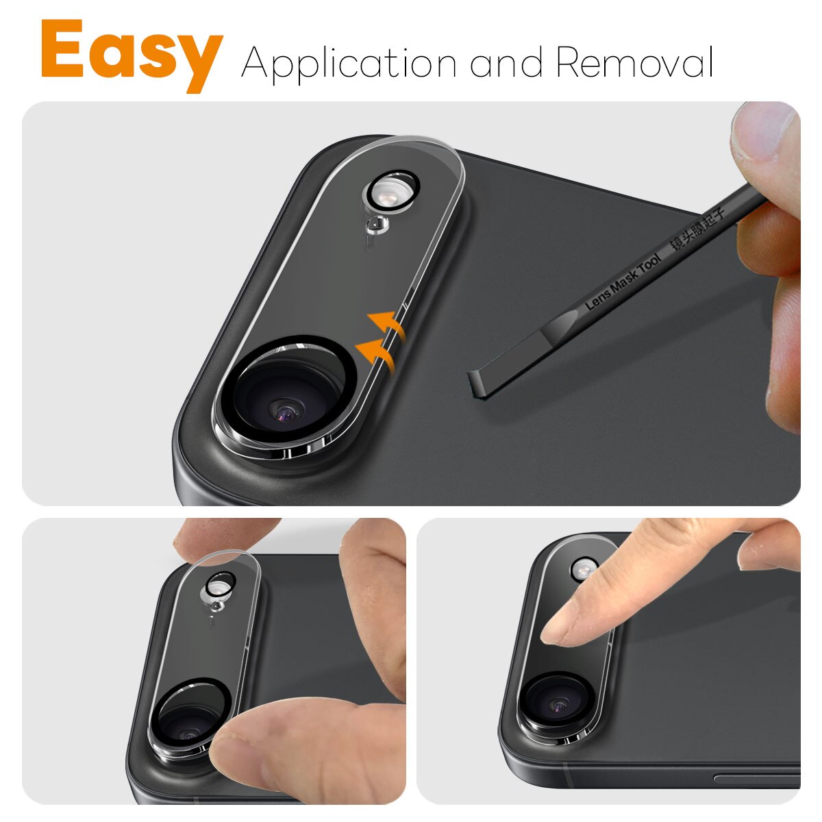 Panssarilasi Takakameroille iPhone 17 Air (2-pack)
