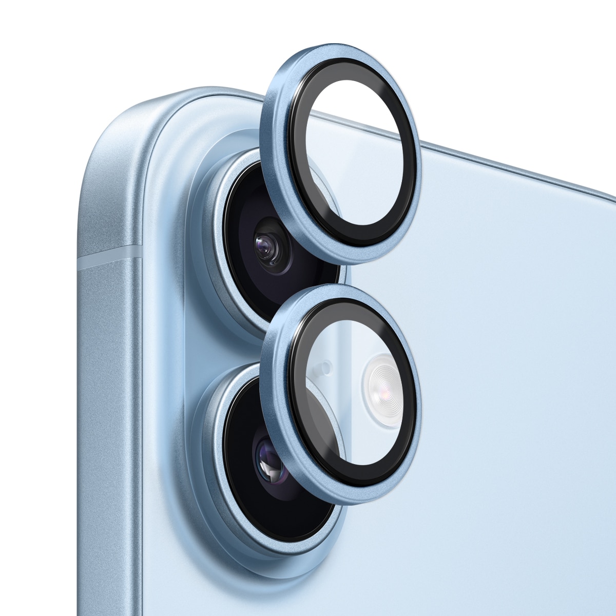 Panssarilasi Kameran Linssinsuojus alumiiniseos iPhone 17 Sininen